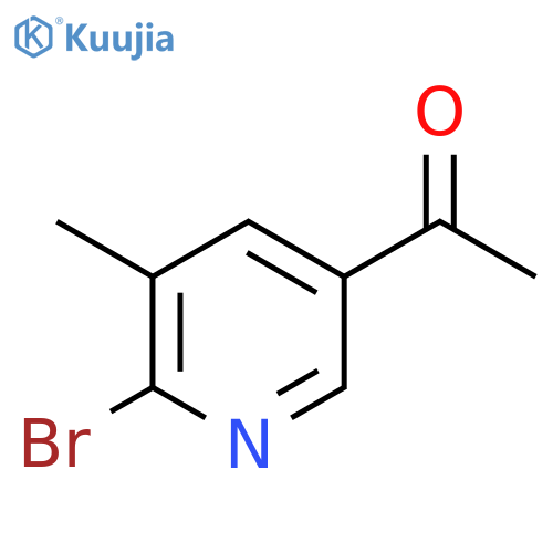 1-(6-Bromo-5-methylpyridin-3-yl)ethanone structure