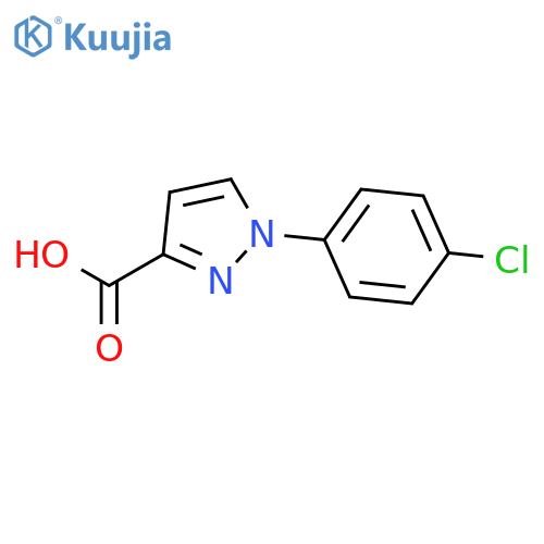 1-(4-chlorophenyl)-1H-pyrazole-3-carboxylic acid structure