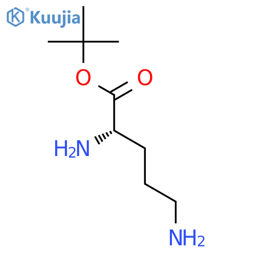 Ornithine, 1,1-dimethylethyl ester structure