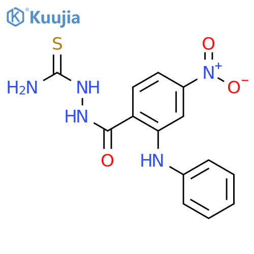 2-{[4-nitro-2-(phenylamino)phenyl]carbonyl}hydrazinecarbothioamide structure