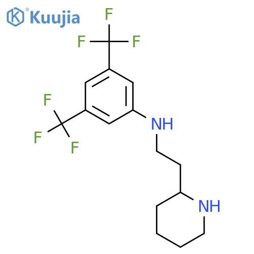 2-Piperidineethanamine,N-[3,5-bis(trifluoromethyl)phenyl]- structure