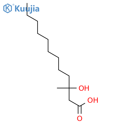 Dodecanoic acid, 3-hydroxy-3-methyl- structure