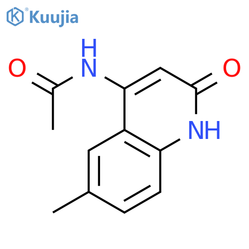 N-(6-Methyl-2-oxo-1,2-dihydroquinolin-4-yl)acetamide structure