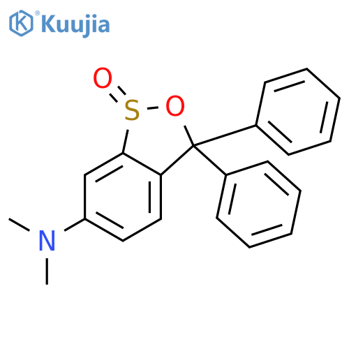 3H-2,1-Benzoxathiol-6-amine, N,N-dimethyl-3,3-diphenyl-, 1-oxide structure