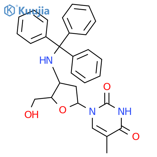 Thymidine, 3'-deoxy-3'-[(triphenylmethyl)amino]- structure