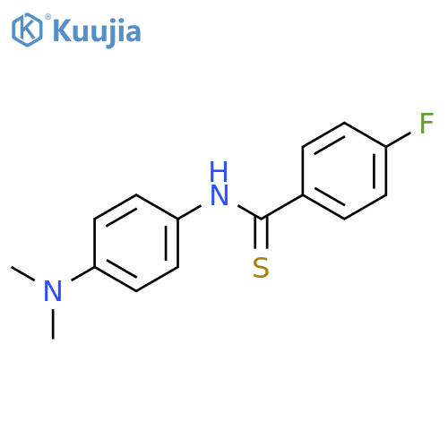 Benzenecarbothioamide, N-[4-(dimethylamino)phenyl]-4-fluoro- structure