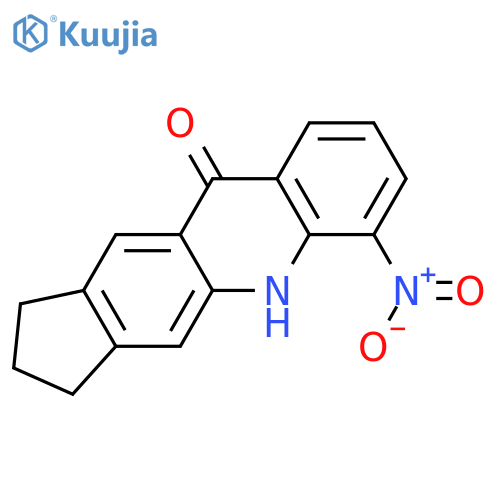 10H-Cyclopent[b]acridin-10-one, 1,2,3,5-tetrahydro-6-nitro- structure