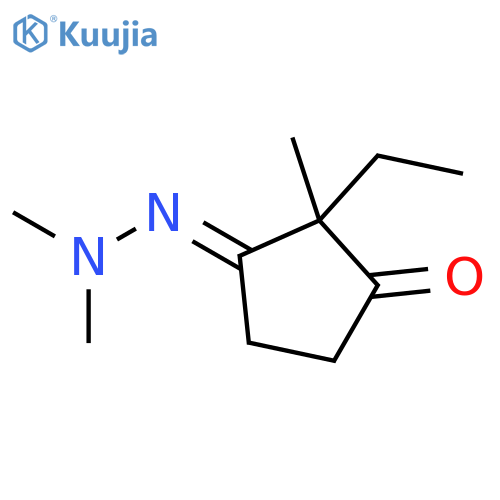 1,3-Cyclopentanedione, 2-ethyl-2-methyl-, mono(dimethylhydrazone) structure