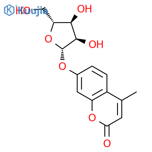4-Methylumbelliferyl b-D-Ribofuranoside structure