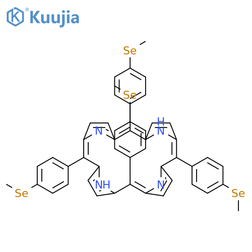 21H,23H-Porphine, 5,10,15,20-tetrakis[4-(methylseleno)phenyl]- structure