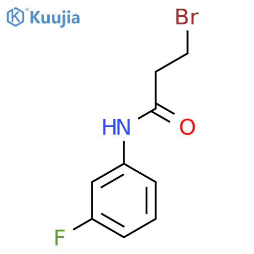 3-Bromo-N-(3-fluorophenyl)propanamide structure