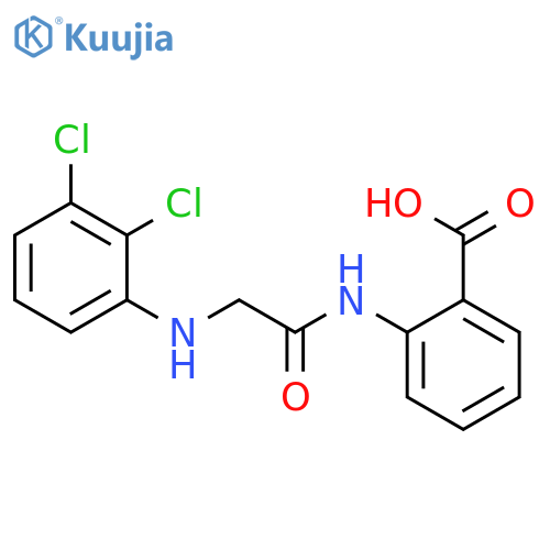 BENZOIC ACID, 2-[[[(2,3-DICHLOROPHENYL)AMINO]ACETYL]AMINO]- structure