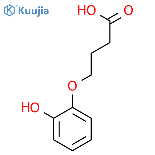 Butanoic acid, 4-(2-hydroxyphenoxy)- structure