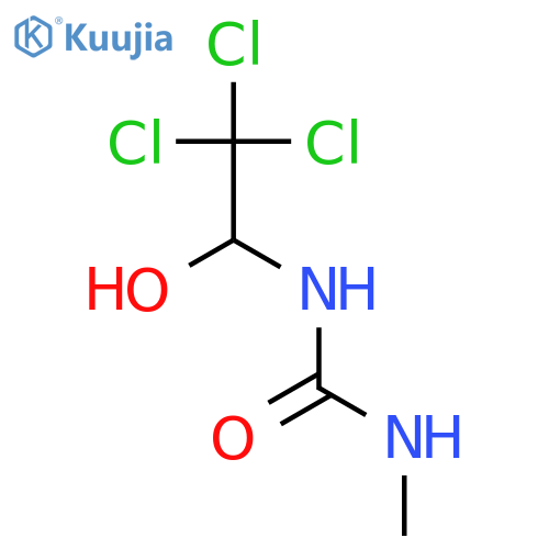 3-methyl-1-(2,2,2-trichloro-1-hydroxyethyl)urea structure