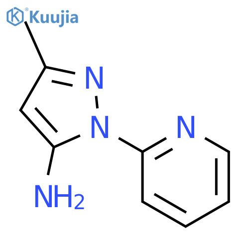 3-Methyl-1-(pyridin-2-yl)-1H-pyrazol-5-amine structure