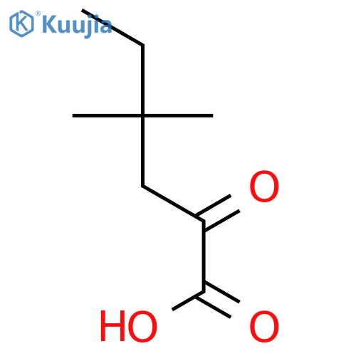 4,4-dimethyl-2-oxohexanoic acid structure