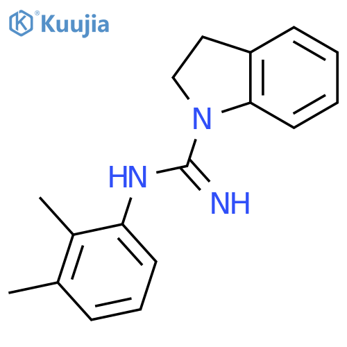 1H-Indole-1-carboximidamide, N-(2,3-dimethylphenyl)-2,3-dihydro- structure