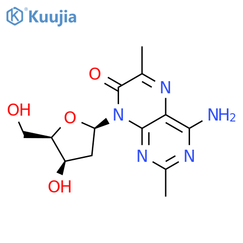 4-Amino-2,6-dimethyl-8-(2’-deoxy-β-D-ribofuranosyl)-7(8H)-pteridone structure