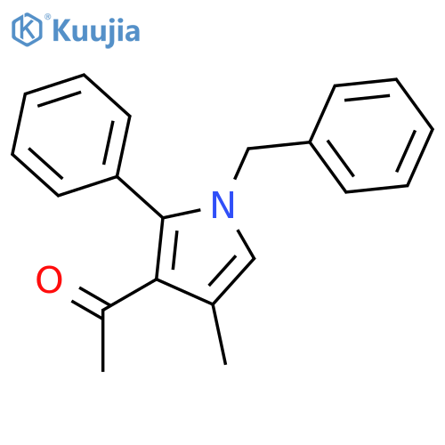Ethanone, 1-[4-methyl-2-phenyl-1-(phenylmethyl)-1H-pyrrol-3-yl]- structure