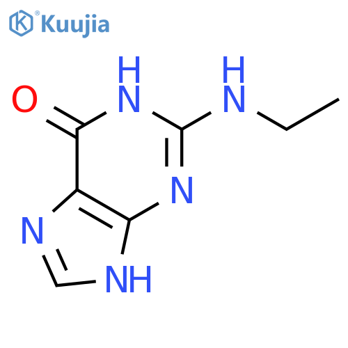 2-(ethylamino)-9H-purin-6-ol structure