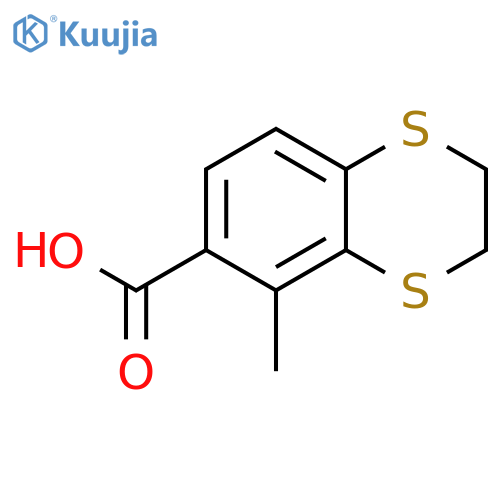 1,4-Benzodithiin-6-carboxylic acid, 2,3-dihydro-5-methyl- structure