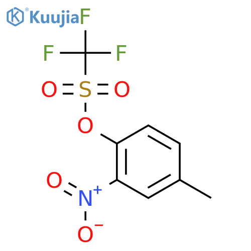 4-Methyl-2-nitrophenyl trifluoromethanesulphonate structure