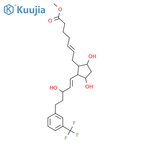 Methyl 7-[3,5-dihydroxy-2-[3-hydroxy-5-[3-(trifluoromethyl)phenyl]pent-1-enyl]cyclopentyl]hept-5-enoate structure