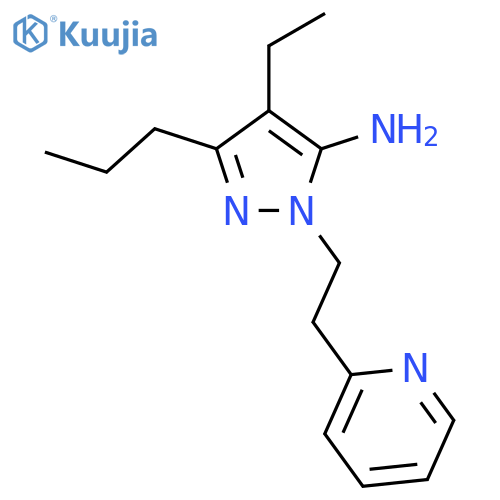 4-Ethyl-3-propyl-1-(2-(pyridin-2-yl)ethyl)-1H-pyrazol-5-amine structure