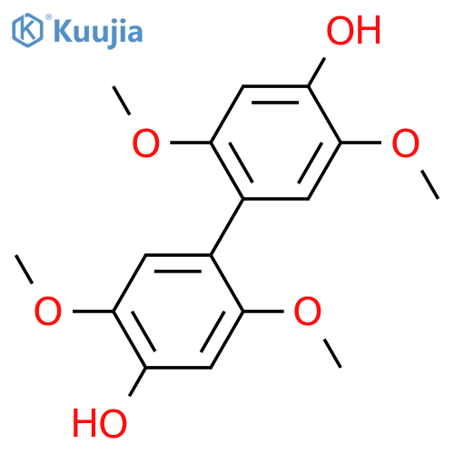 2,2',4,4',5,5'-Biphenylhexol; 2,2',5,5'-Tetra-Me ether structure