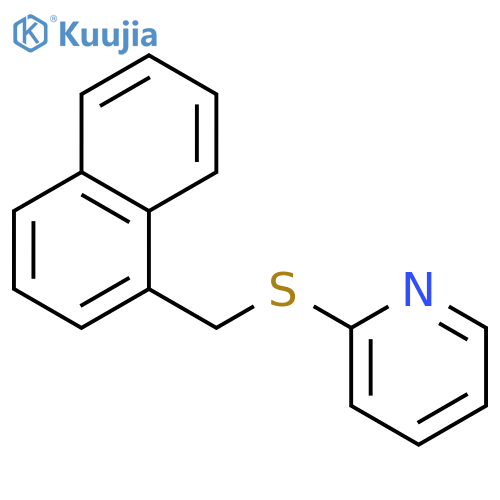 Pyridine, 2-[(1-naphthalenylmethyl)thio]- structure