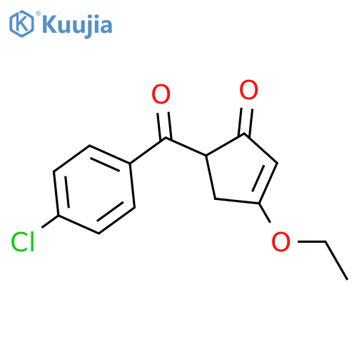 2-Cyclopenten-1-one, 5-(4-chlorobenzoyl)-3-ethoxy- structure