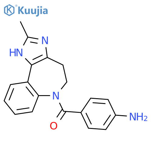 (4-aminophenyl)(2-methyl-4,5-dihydrobenzo[b]imidazo[4,5-d]azepin-6(1H)-yl)methanone structure
