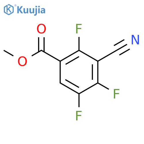 Benzoic acid, 3-cyano-2,4,5-trifluoro-, methyl ester structure
