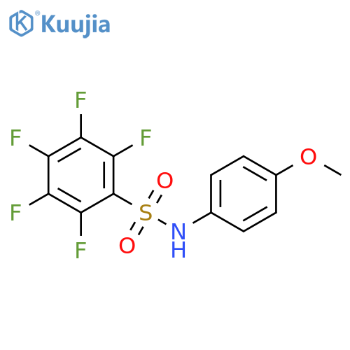 Benzenesulfonamide, 2,3,4,5,6-pentafluoro-N-(4-methoxyphenyl)- structure