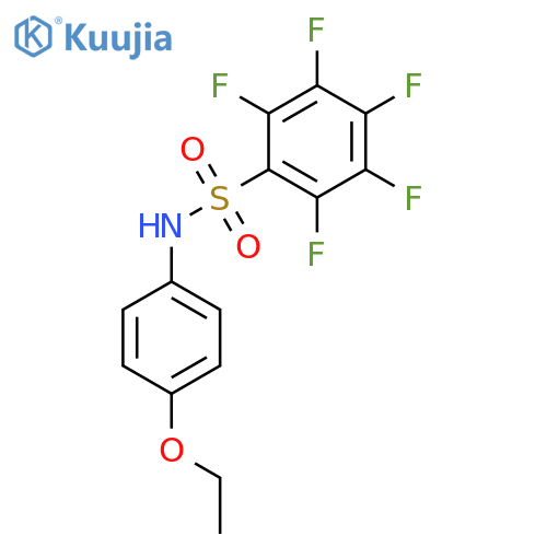 Benzenesulfonamide, N-(4-ethoxyphenyl)-2,3,4,5,6-pentafluoro- structure