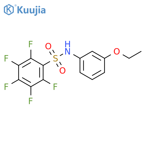 Benzenesulfonamide, N-(3-ethoxyphenyl)-2,3,4,5,6-pentafluoro- structure