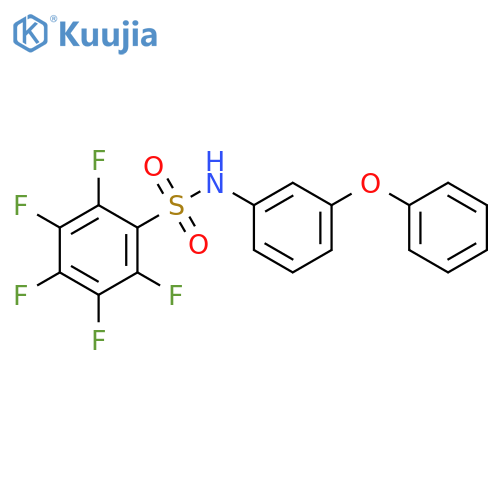 Benzenesulfonamide, 2,3,4,5,6-pentafluoro-N-(3-phenoxyphenyl)- structure