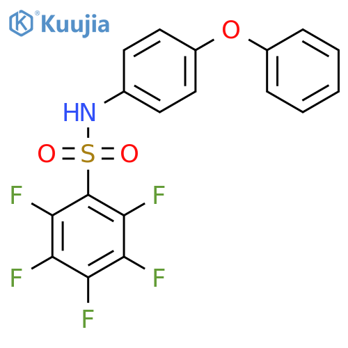 BENZENESULFONAMIDE, 2,3,4,5,6-PENTAFLUORO-N-(4-PHENOXYPHENYL)- structure