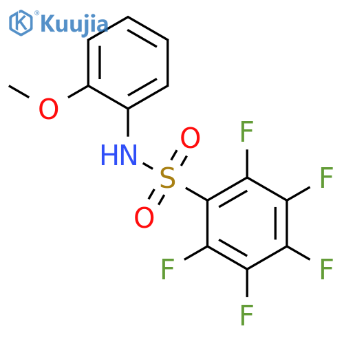 Benzenesulfonamide, 2,3,4,5,6-pentafluoro-N-(2-methoxyphenyl)- structure