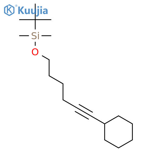 SILANE, [(6-CYCLOHEXYL-5-HEXYNYL)OXY](1,1-DIMETHYLETHYL)DIMETHYL- structure