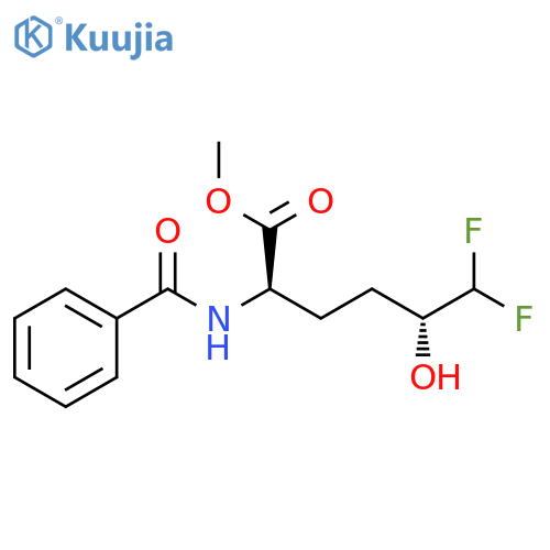 methyl (2R,5R)-6,6-difluoro-5-hydroxy-2-(phenylformamido)hexanoate structure