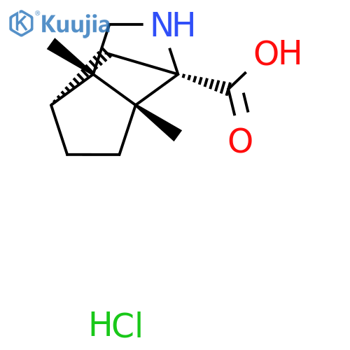 (1R,3R,6S,7R)-6,7-dimethyl-4-azatricyclo4.3.0.0,3,7nonane-3-carboxylic acid hydrochloride structure