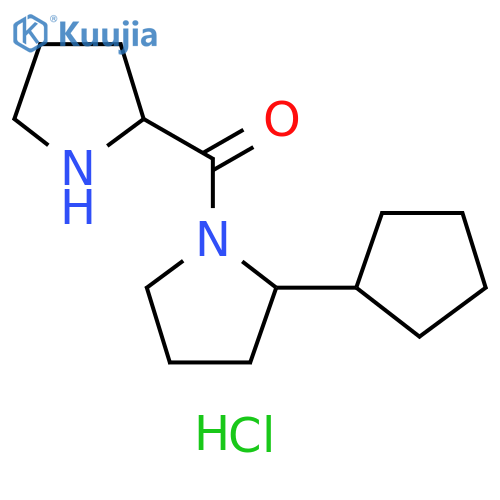Methanone, (2-cyclopentyl-1-pyrrolidinyl)-2-pyrrolidinyl-, hydrochloride (1:1) structure