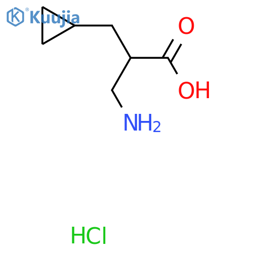3-Amino-2-(cyclopropylmethyl)propanoic acid hydrochloride structure