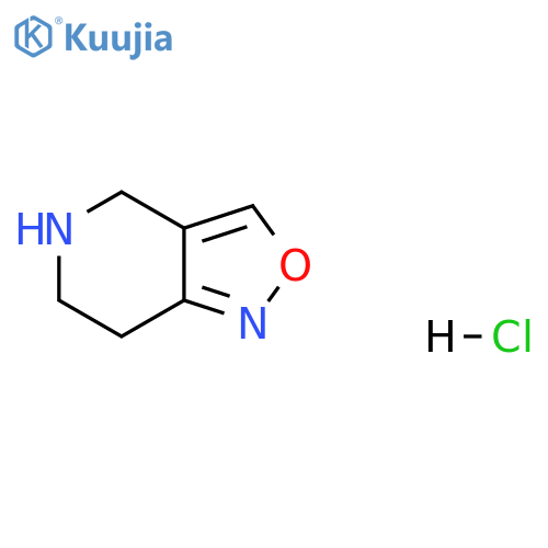 4H,5H,6H,7H-1,2oxazolo4,3-cpyridine hydrochloride structure