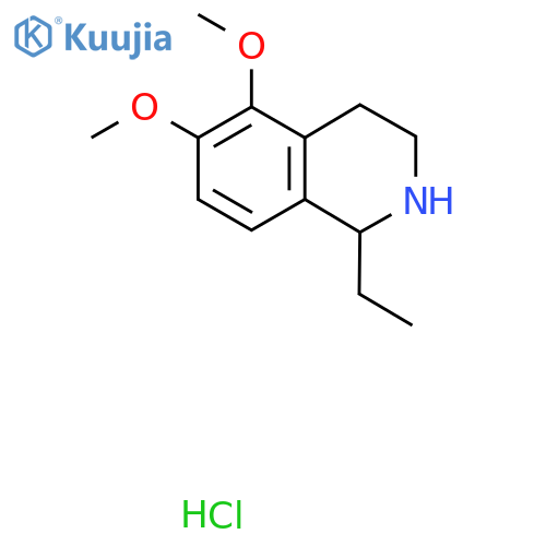 1-Ethyl-5,6-dimethoxy-1,2,3,4-tetrahydroisoquinoline hydrochloride structure