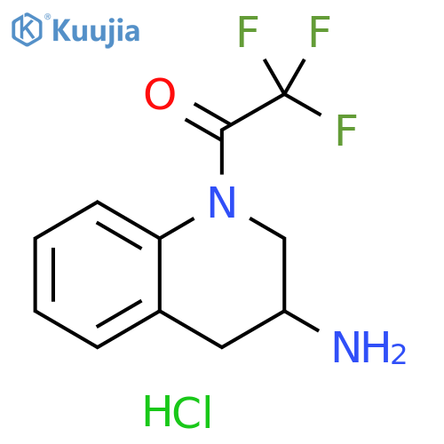 1-(3-amino-1,2,3,4-tetrahydroquinolin-1-yl)-2,2,2-trifluoroethan-1-one hydrochloride structure