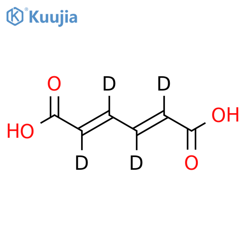 trans,trans-Muconic-d4 Acid structure