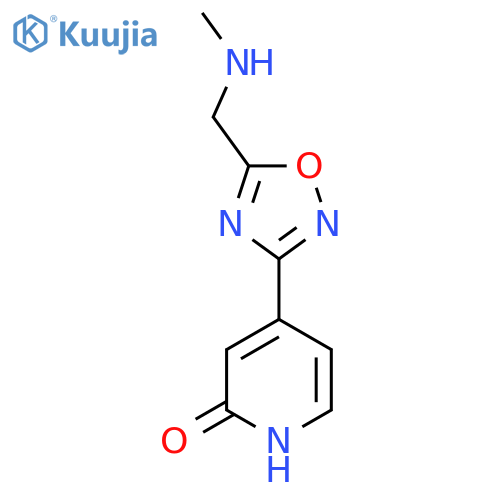 4-(5-((methylamino)methyl)-1,2,4-oxadiazol-3-yl)pyridin-2(1H)-one structure