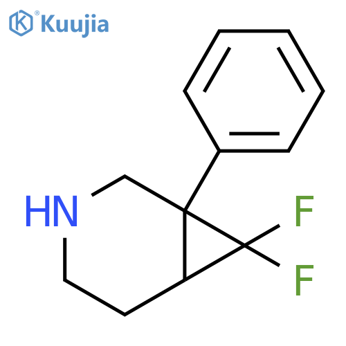 7,7-difluoro-1-phenyl-3-azabicyclo4.1.0heptane structure